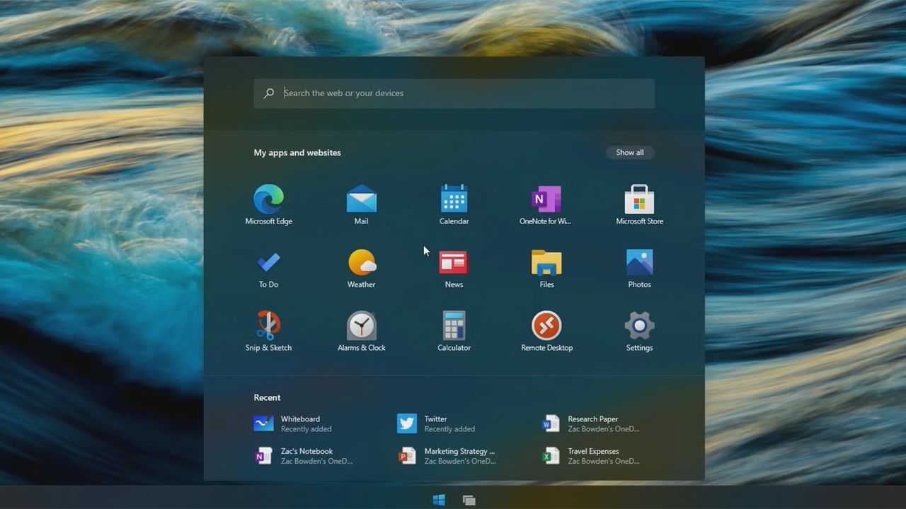 Windows 10X demo