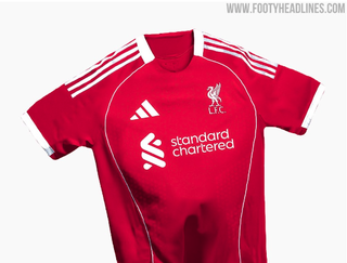 Liverpool home shirt 2025/26