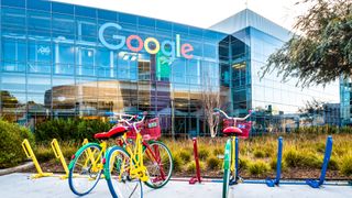 Google Headquarters with Bikes in View