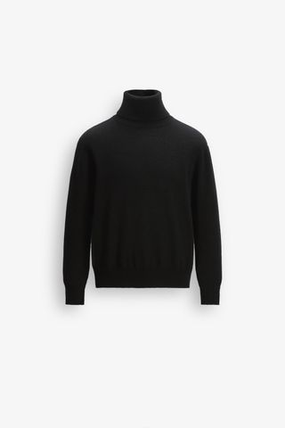 Basic 100% Wool High Collar Sweater