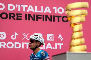 Giro d'Italia 2025: Mikel Landa during the pre-race team presentation