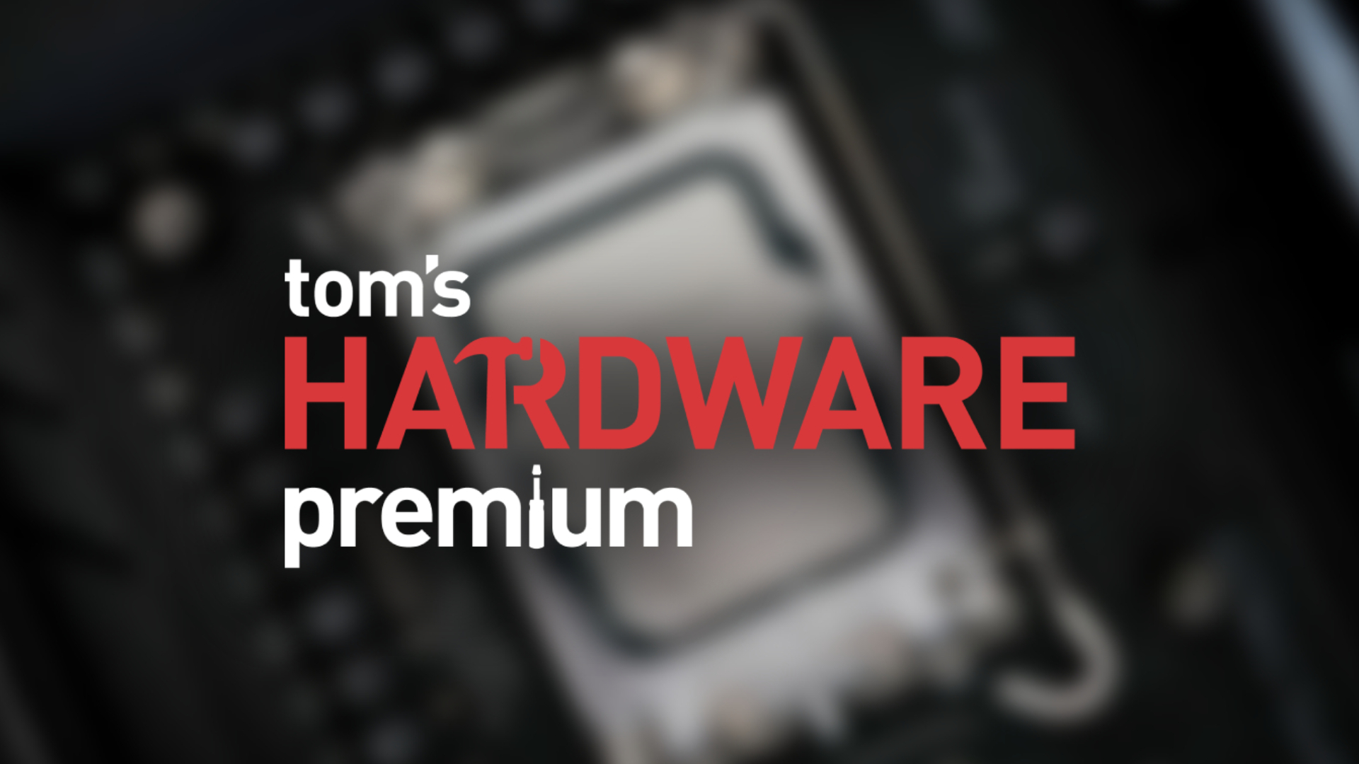 THP Logo overlayed a blurred motherboard