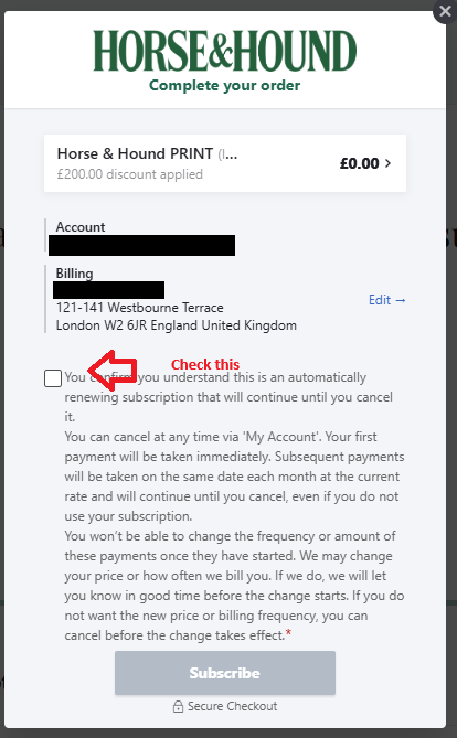 A screenshot of the website's sign-up process