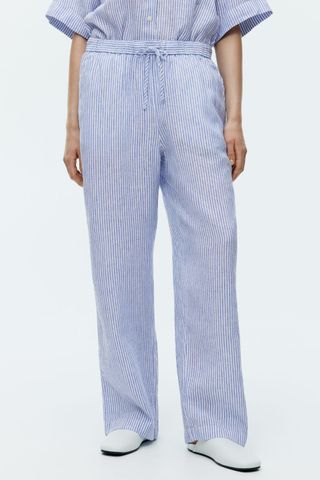 Arket Linen Drawstring Trousers