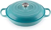 Le Creuset Signature Enamelled Cast Iron Shallow Casserole Dish (Teal):&nbsp;was £285.00, now £180.99 at Amazon (save £105)