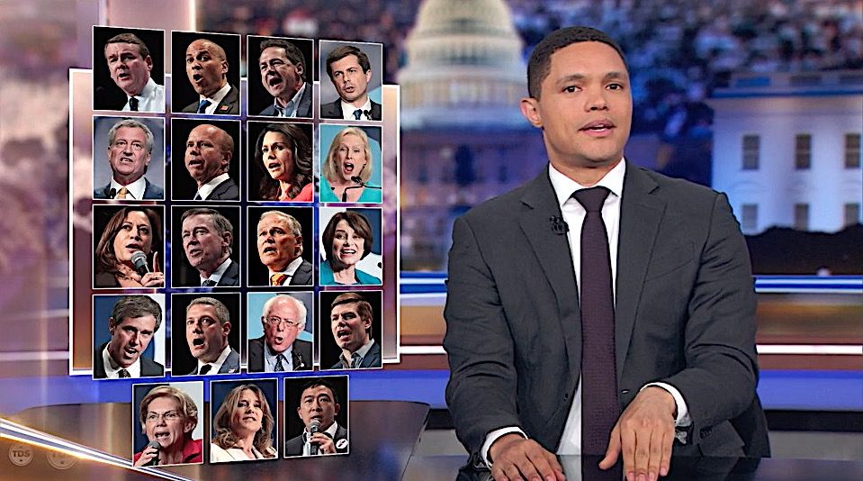 Trevor Noah on the 19 Democrats crashing Iowa