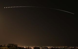 Astrophotographer Zaid Abbadi captured the partial lunar eclipse of July 16-17, 2019 from Amman, Jordan.