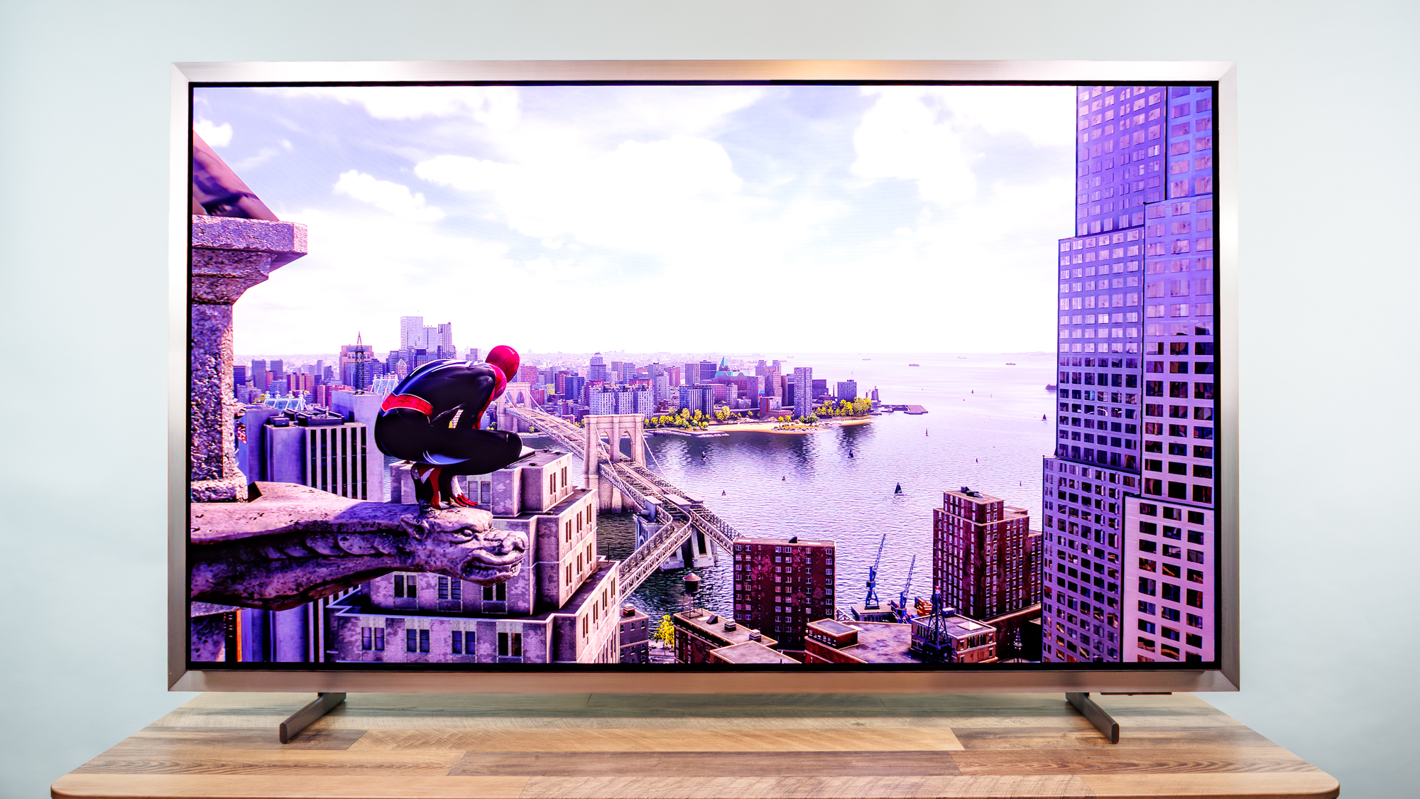 Samsung S95H OLED TV on a desk