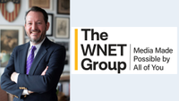 Edward F. O'Keefe with WNET logo