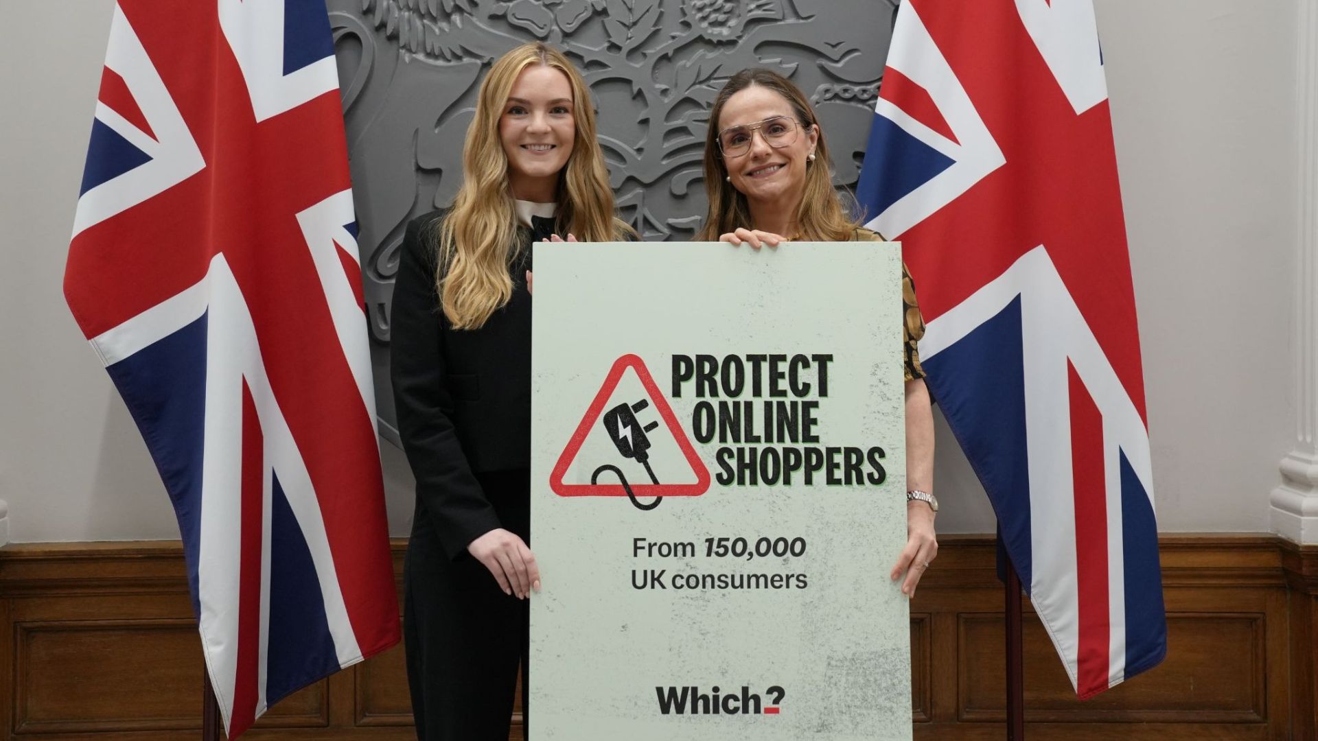 MP Kate Dearden (left) and Rocio Concha, Which?&rsquo;s Head of Policy and Advocacy (right) &ndash; Protect Online Shoppers petition