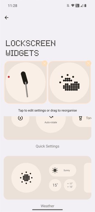Nothing OS 2.0 lock screen widget options