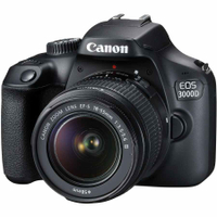 Canon EOS 3000D + EF-S 18-55mm kit lens |