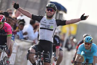 Mark Cavendish take his first win for Dimension Data