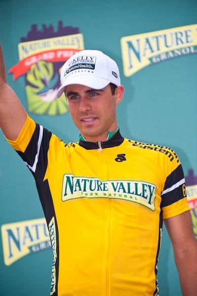 The new Nature Valley Race Leader Jesse Anthony (Kelly Benefit Strategies-OptumHealth)