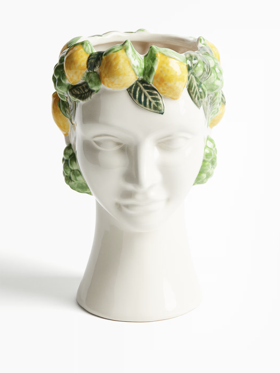 vase in shape of woman's head