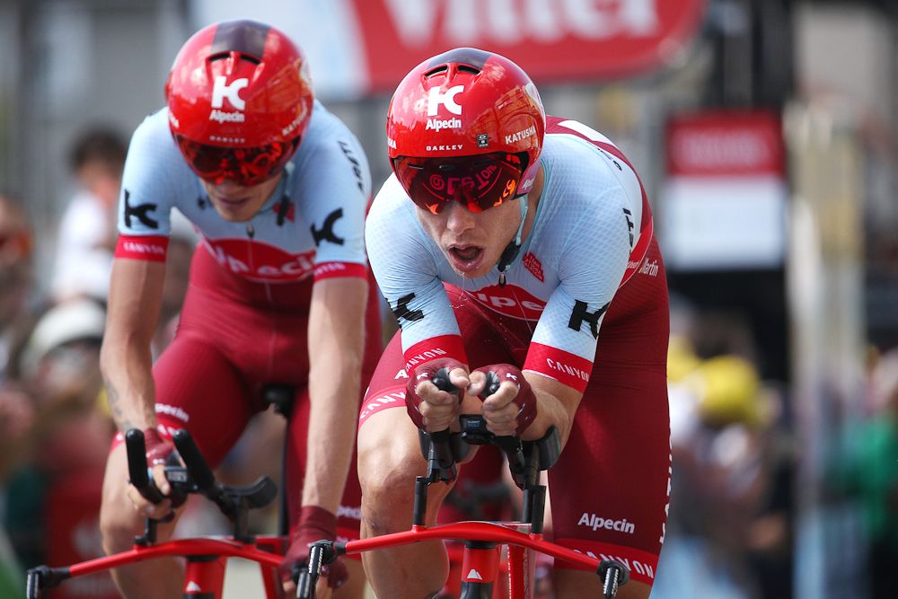 Katusha's Ilnur Zakarin and Tony Martin
