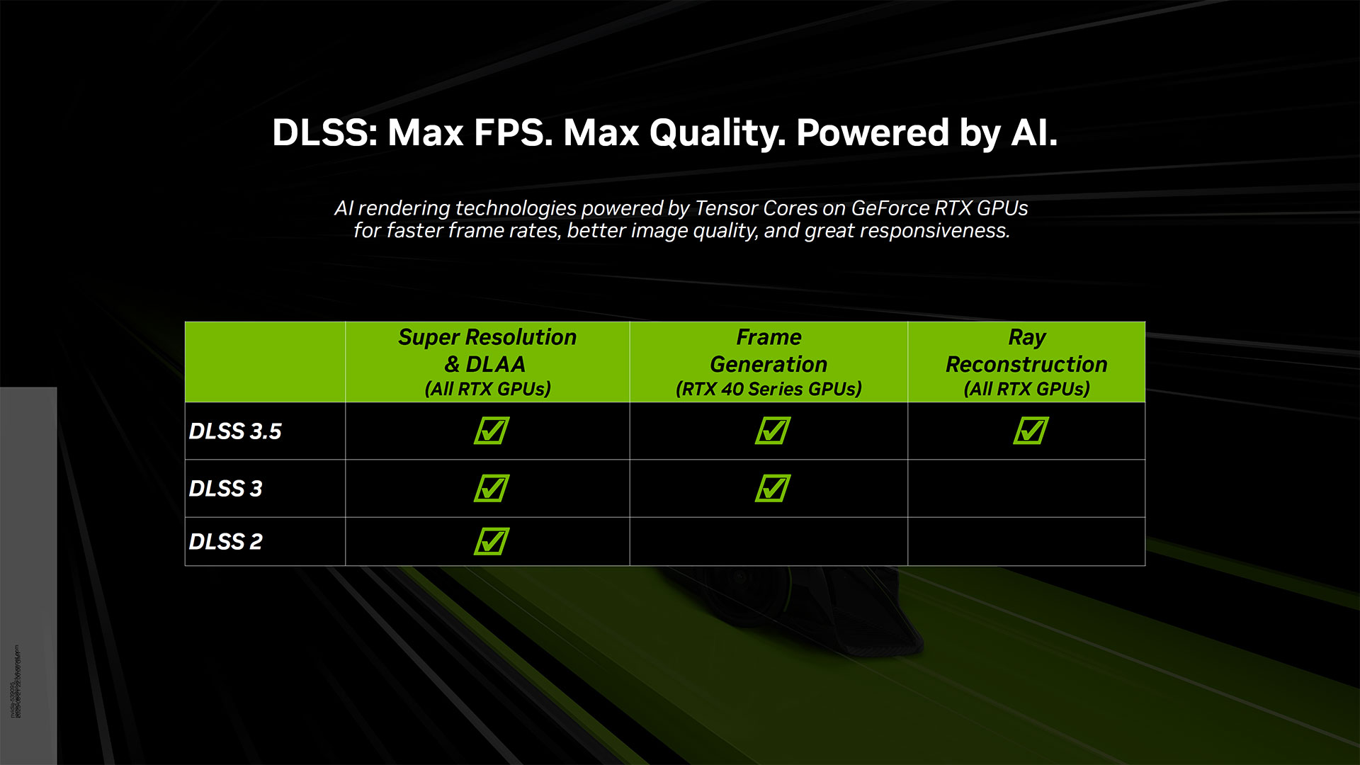 Nvidia Gamescom 2023 slide deck: DLSS 3.5 e mais