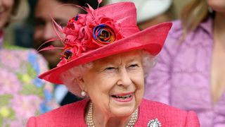 Queen Elizabeth II attends the wedding of Lady Gabriella Windsor