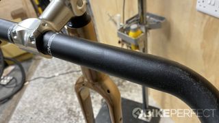 Thomson Dirt Drop gravel handlebar with no tap fitted