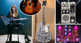 Lzzy Hale with her new Epiphone Explorer plus Guitar World's gear picks for the week ending August 21
