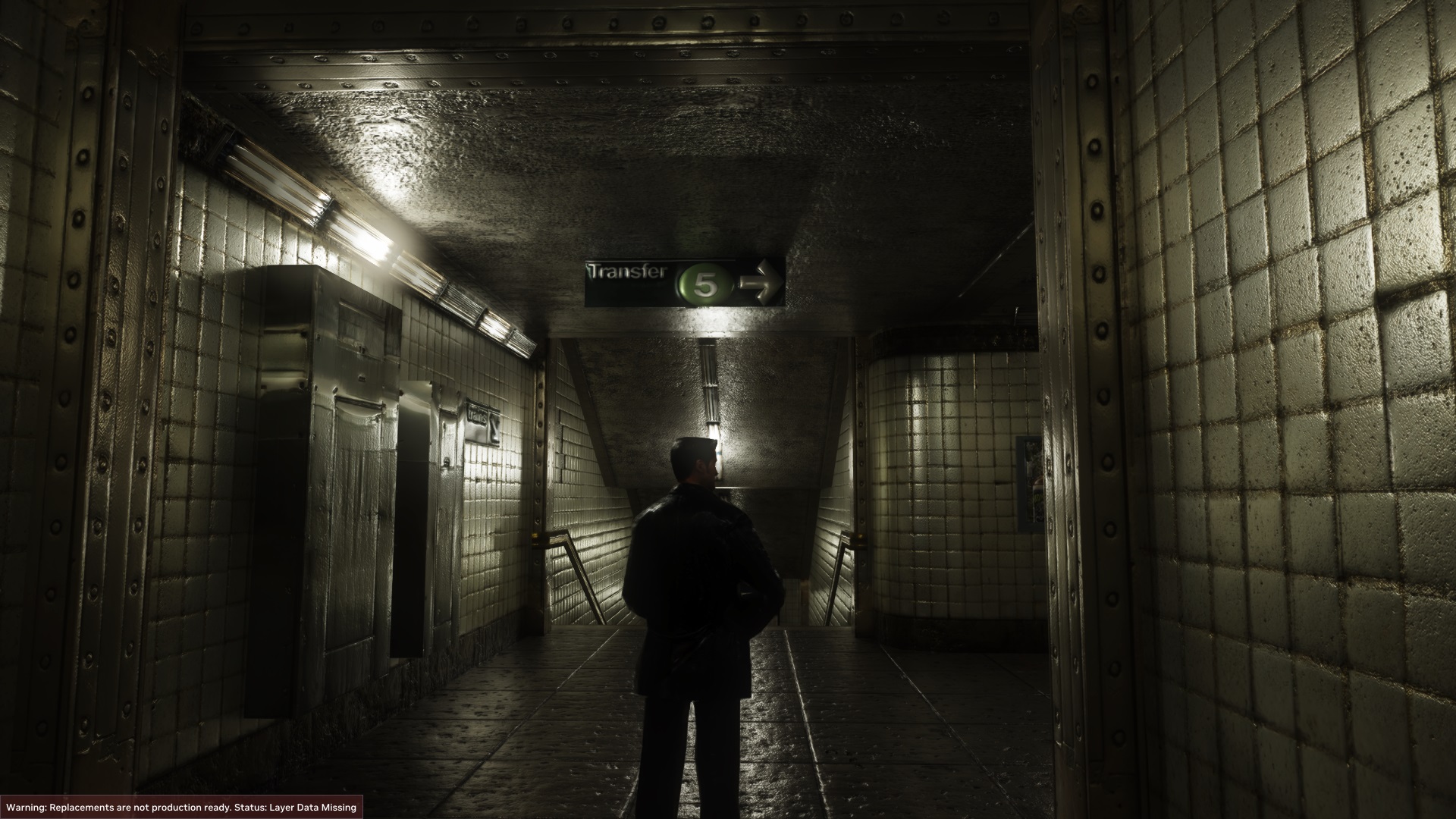 Max Payne Roscoe Street Station level with RTX effects enabled