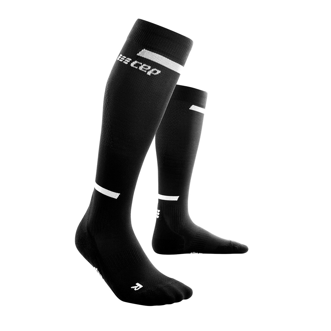 Compression socks against white background 