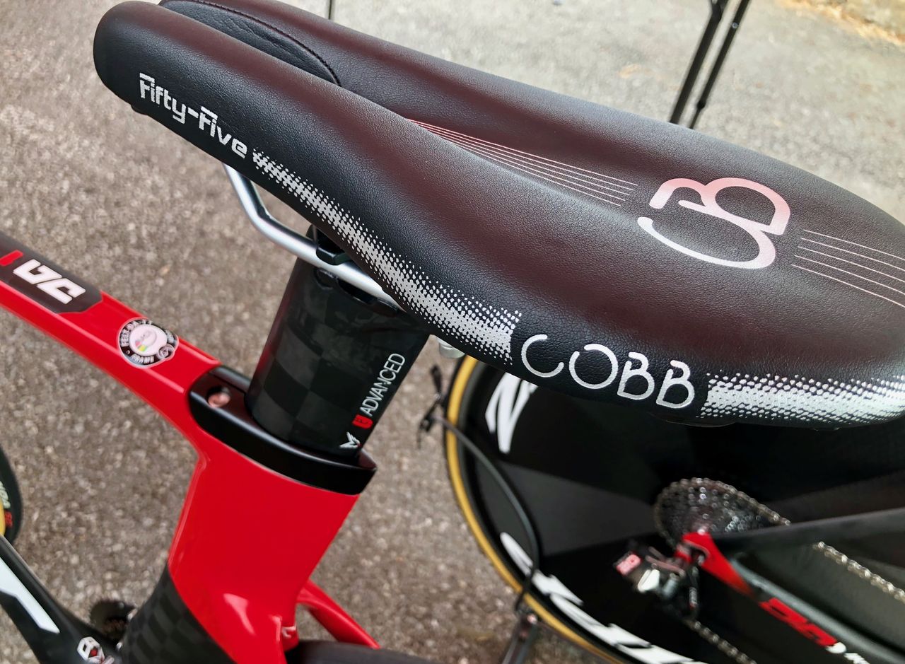Cobb saddles are popular for time trials, as are ISM and the Specialized Power