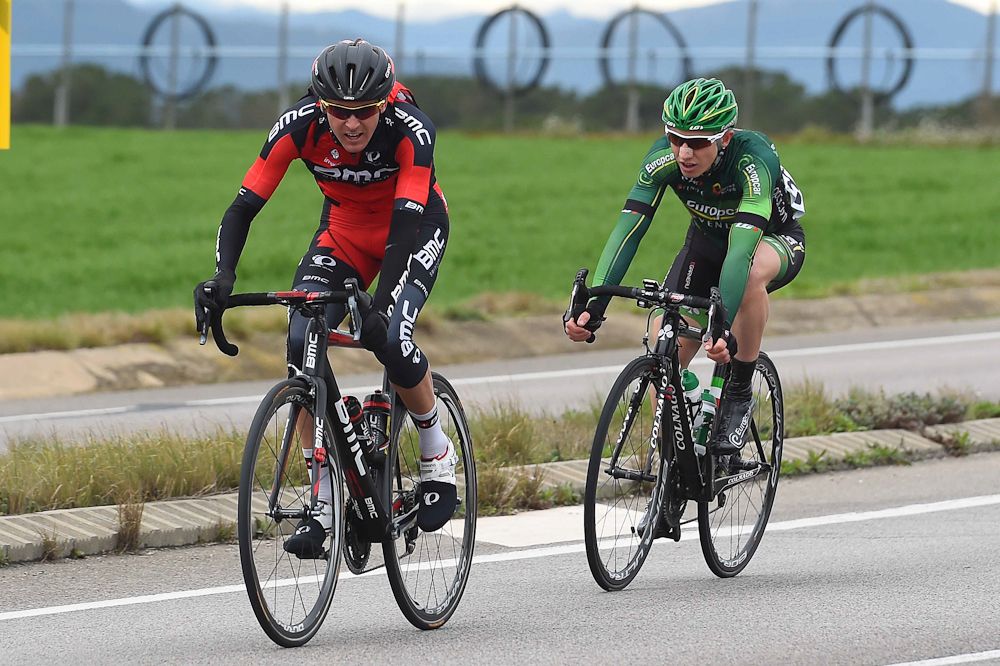 Peter Stetina (BMC) and Cyril Gautier (Europcar).