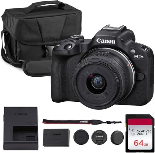 EOS R50 Mirrorless + 18-45mm Lens