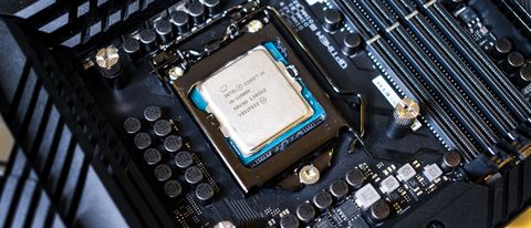 Intel Core i9-11900K on a motherboard