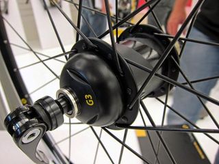 All of the sensitive electronics on the new PowerTap G3 power meter are housed in the end cap, not the hub shell