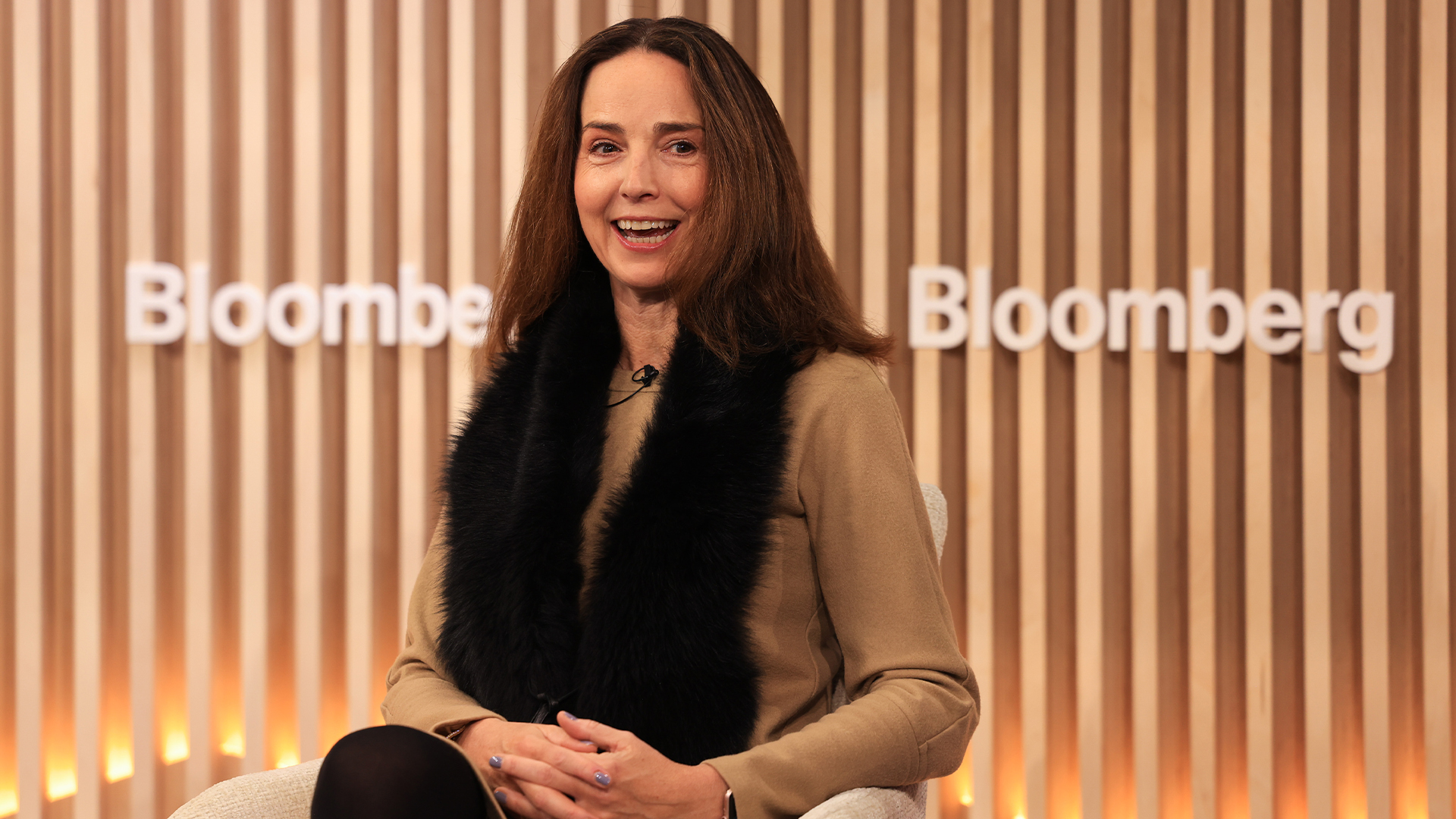OpenAI chief financial officer (CFO) Sarah Friar pictured during an interview at Bloomberg House during the World Economic Forum (WEF) in Davos, Switzerland. 