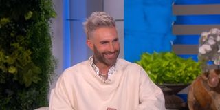 Adam Levine being interviewed on The Ellen DeGeneres Show
