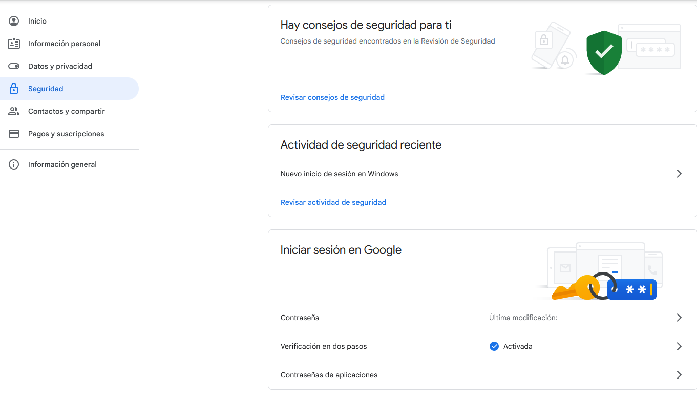 Cambiar contraseña