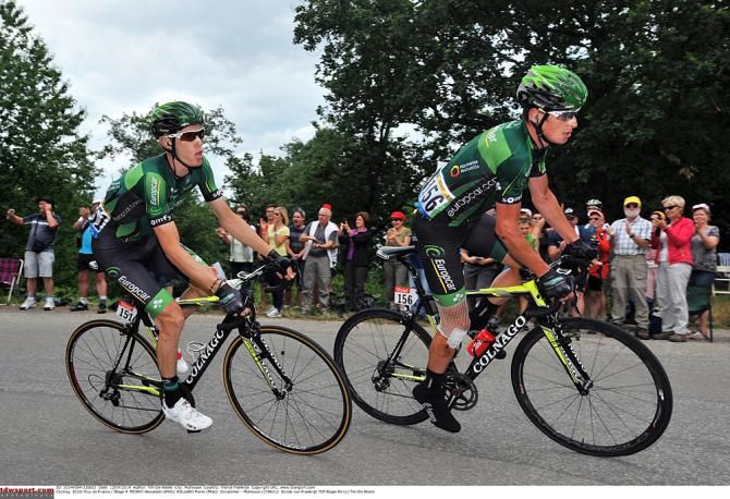 Europcar put four men in the breakaway to move Pierre Rolland up on the general classification