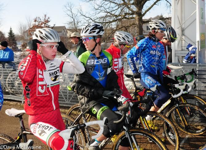 Junior men's front row