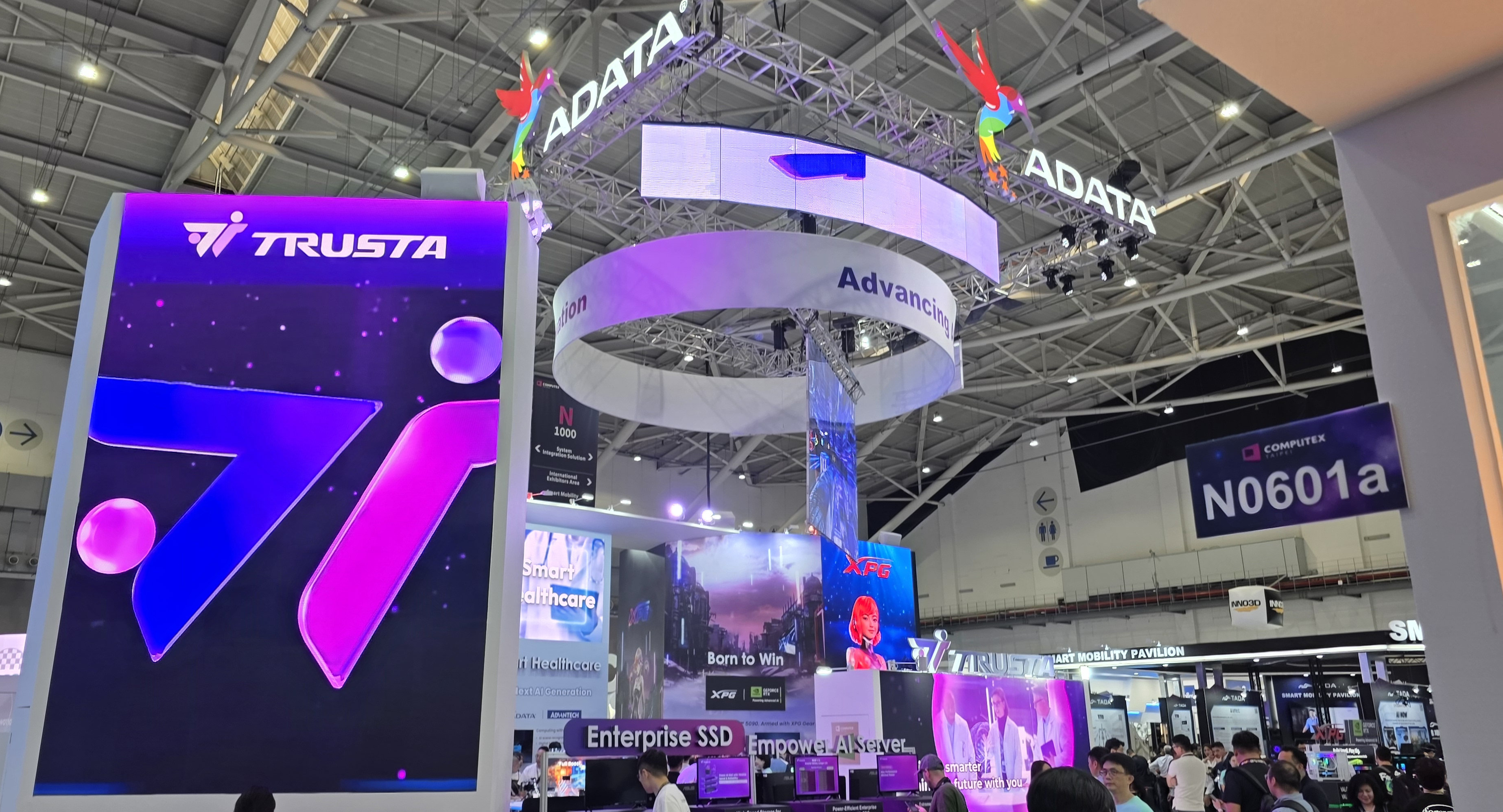 Adata&#039;s booth at Computex 2025