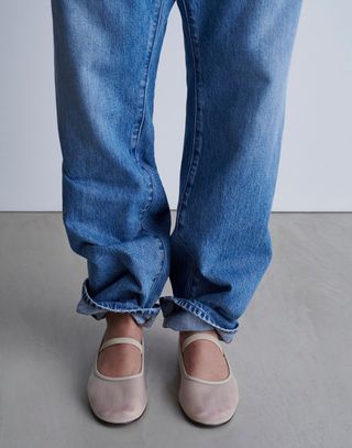 Madewell mesh flats in off white
