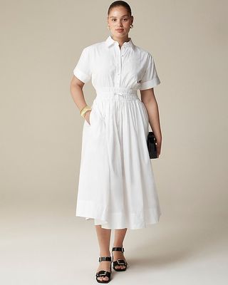 Elena Shirtdress in Cotton Poplin