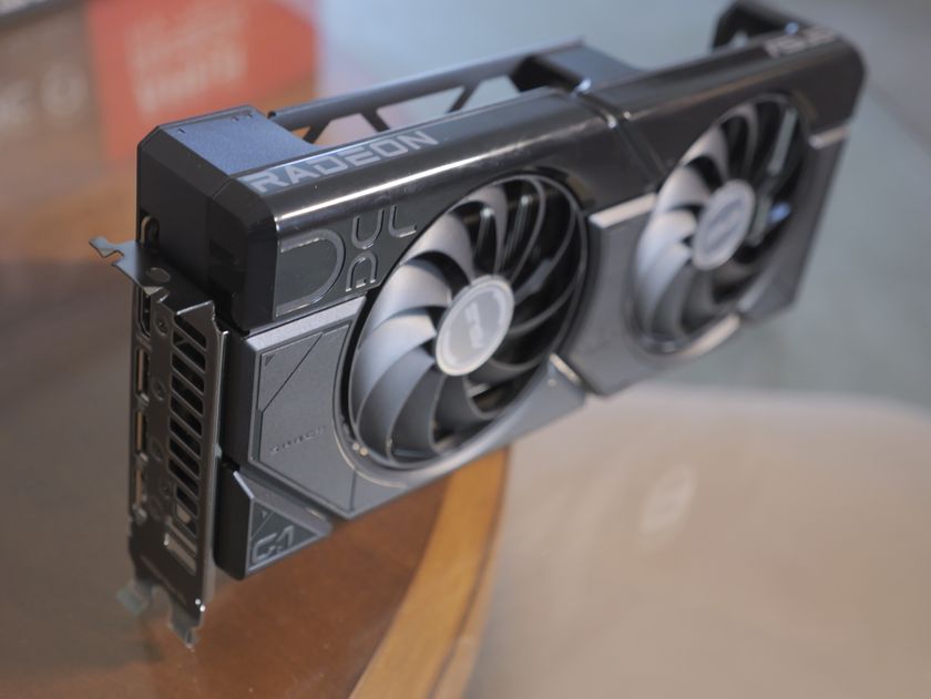 An AMD Radeon 7900 GRE graphics card