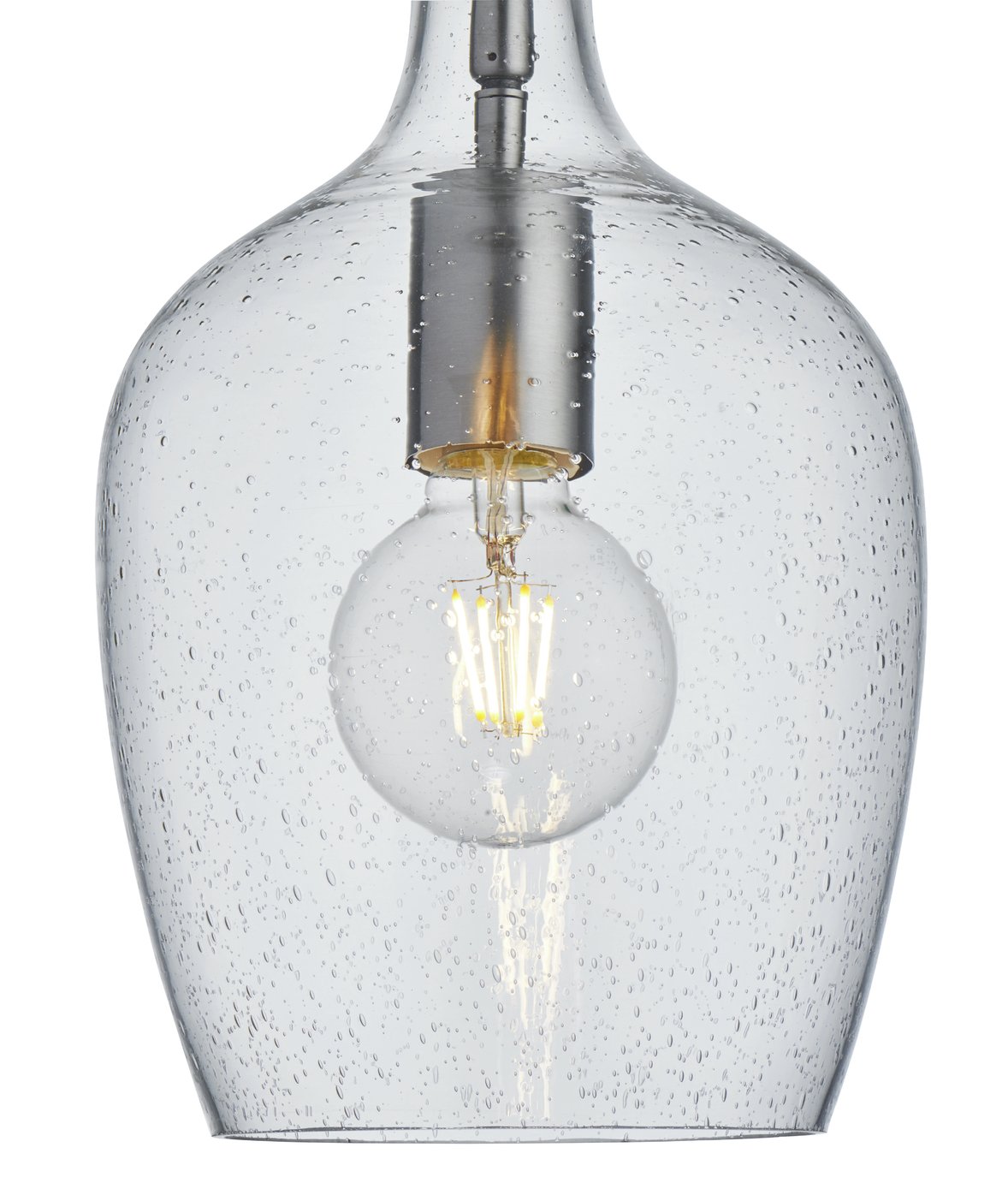 Habitat Abas Bubble Glass Pendant Light - Chrome