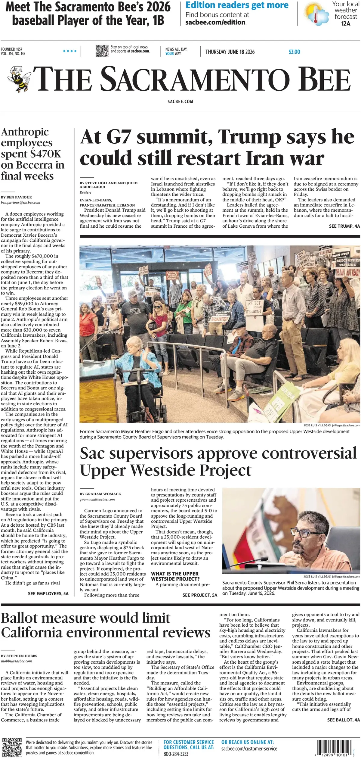The Sacramento Bee
