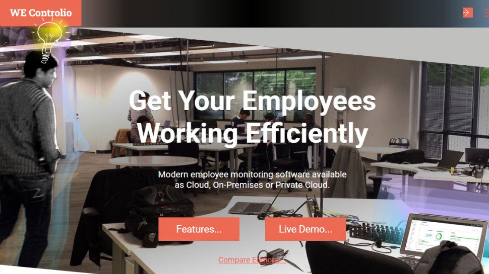 Website screenshot of Work Examiner (August, 2025)