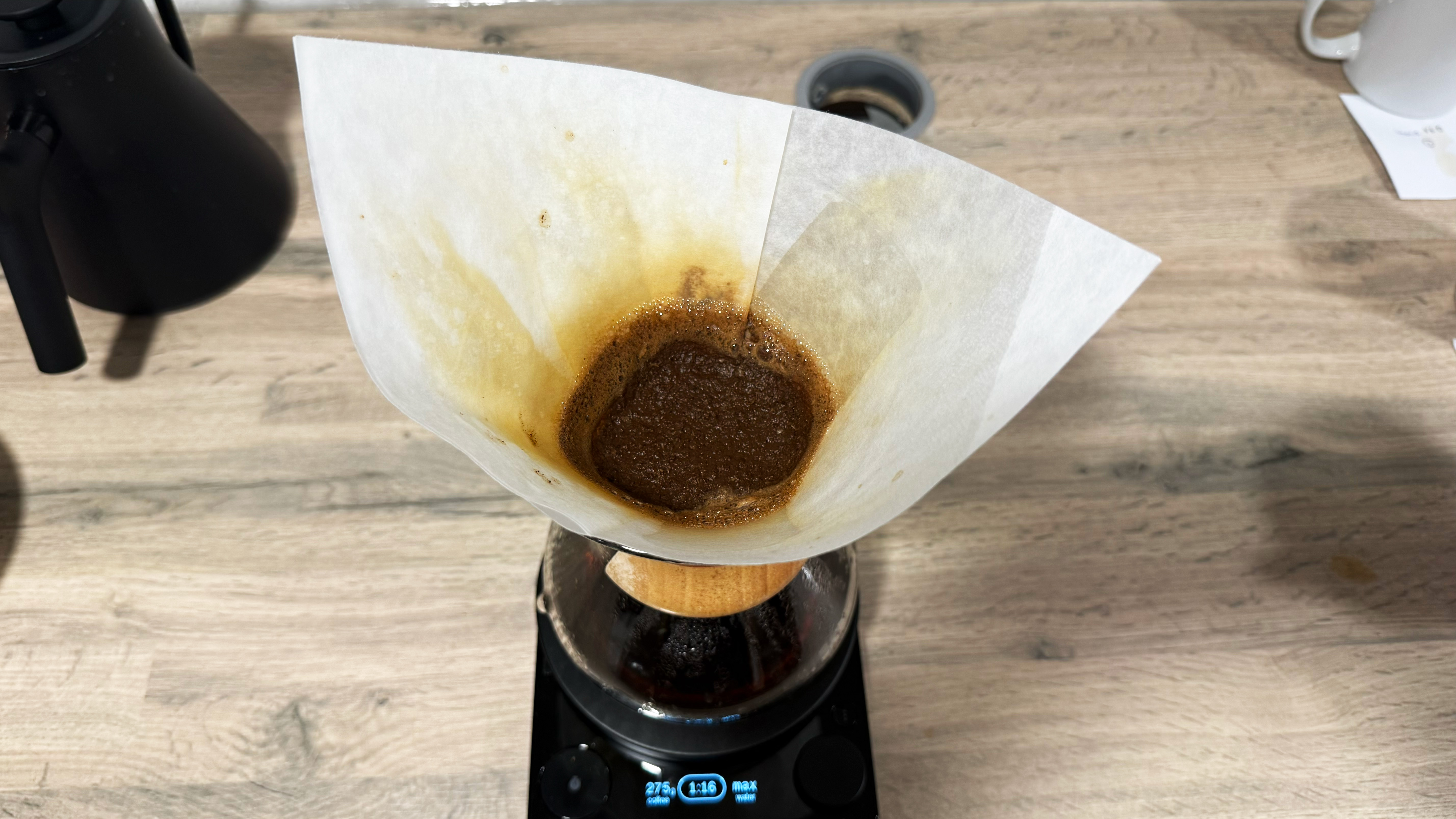 a photograph of a chemex, hario v60, and kalita wave