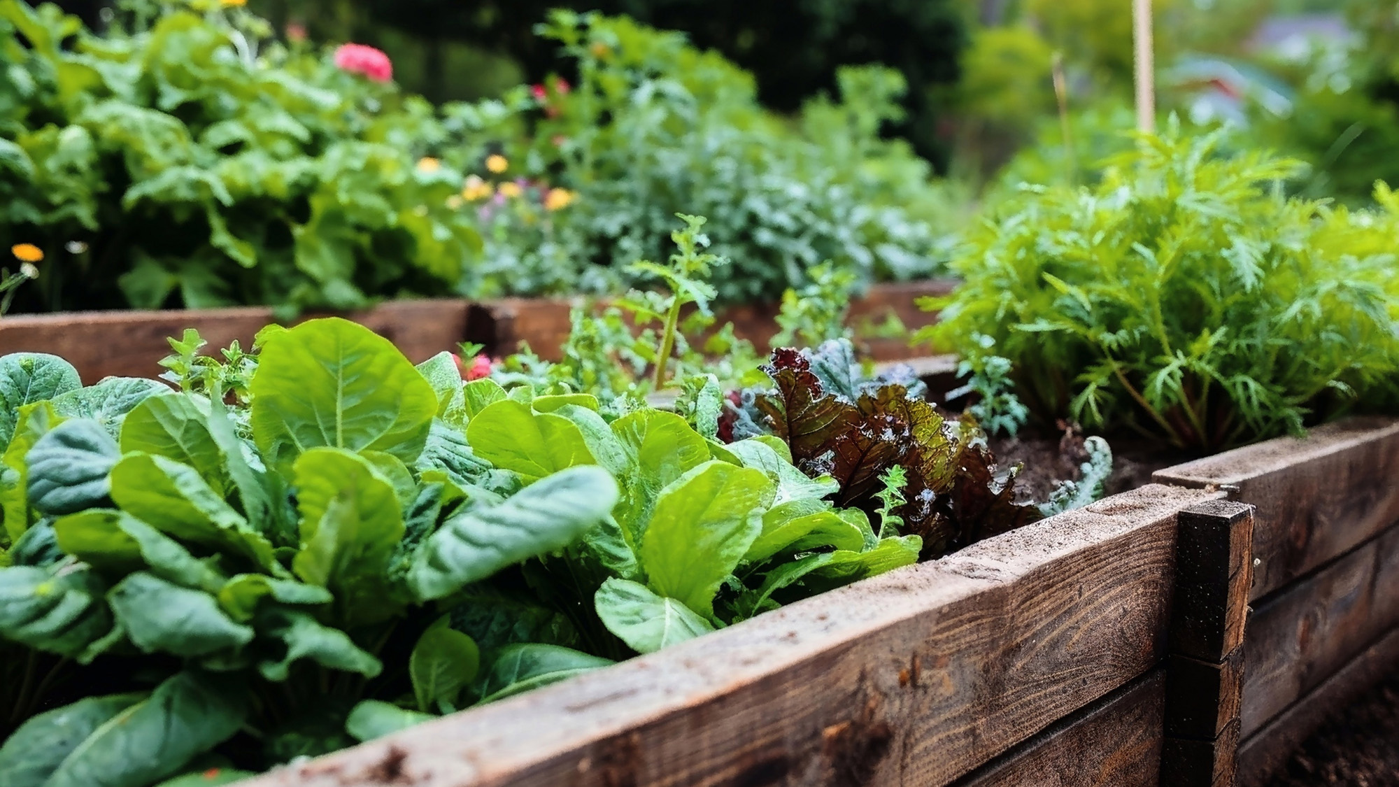 Raised vegetable bed