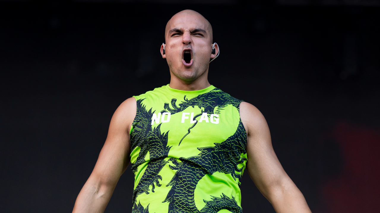 Bloodywood's Raoul on stage