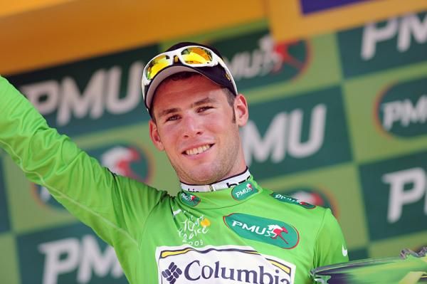 Mark Cavendish (Team Columbia-HTC) leads the points competition.