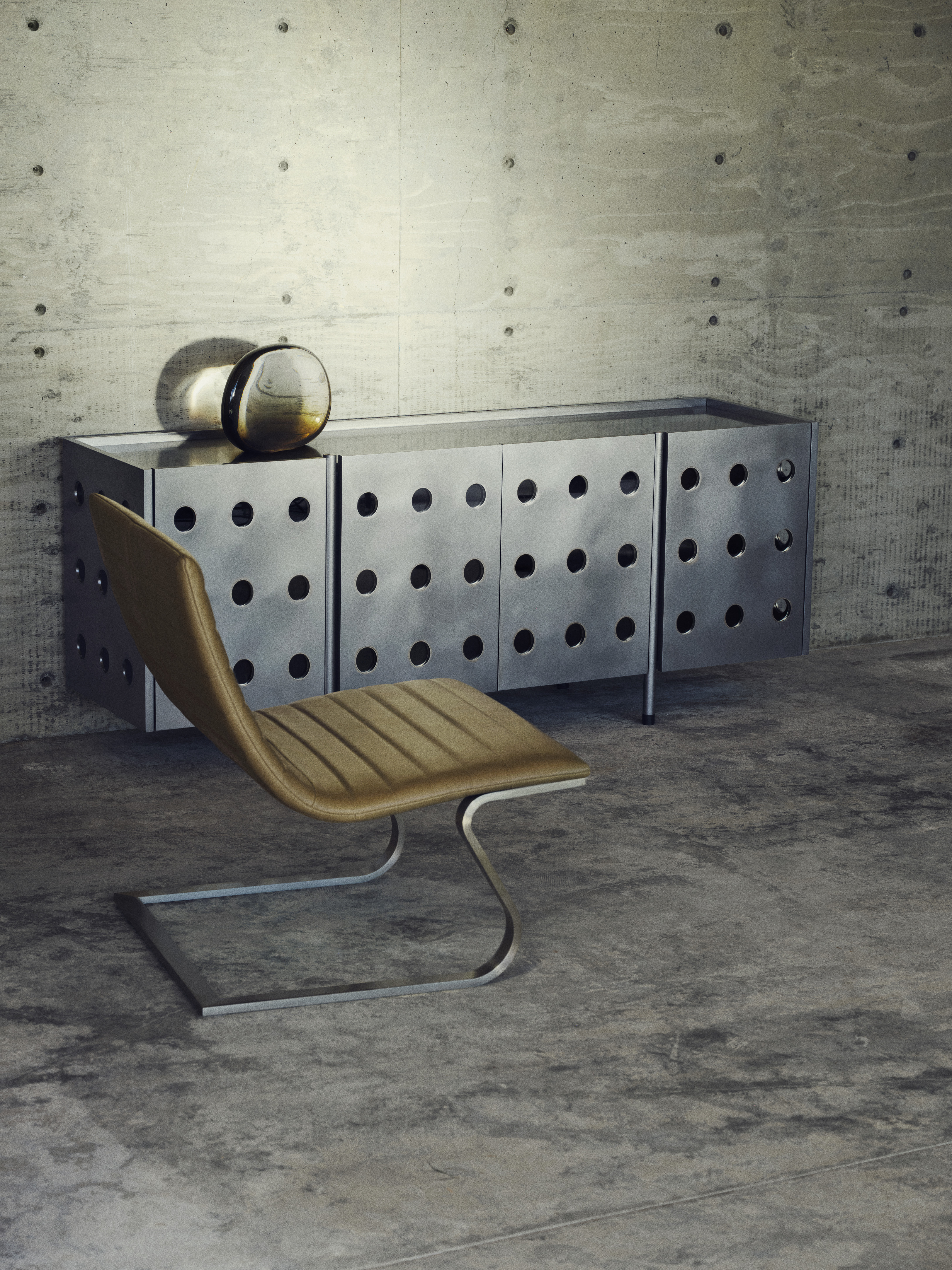 Maiden Head furniture inside a modernist home