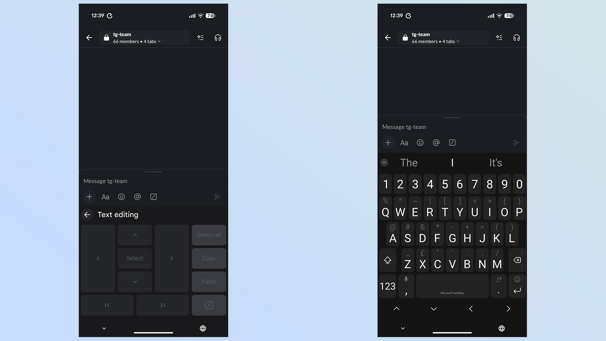 gboard arrow keys vs microsoft swiftkey