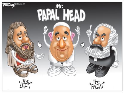 Editorial cartoon Pope Religion